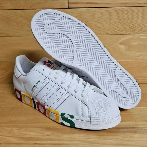 Adidas Superstar Olympic Pack White Blue Red Mens Shoe Sneaker FY1147 - Picture 3 of 14